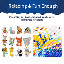 Load image into Gallery viewer, 35 PCS Diamond Painting Sticker Gem Sticker for Boy Gift (Elephant Panda Lion)
