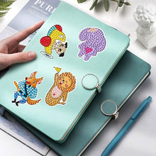 Load image into Gallery viewer, 35 PCS Diamond Painting Sticker Gem Sticker for Boy Gift (Elephant Panda Lion)
