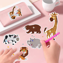 Load image into Gallery viewer, 30 PCS Diamond Painting Sticker Gem Sticker for Boy Gift (Frog Parrot Monkey)
