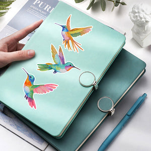 6 PCS Christmas Diamonds Painting Stickers Kit for Boy Girls Gift (Hummingbird)