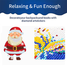 Load image into Gallery viewer, 6 PCS Christmas Diamonds Painting Stickers Kit for Boy Girls Gift (Santa Wreath)
