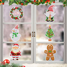 Load image into Gallery viewer, 6 PCS Christmas Diamonds Painting Stickers Kit for Boy Girls Gift (Santa Wreath)
