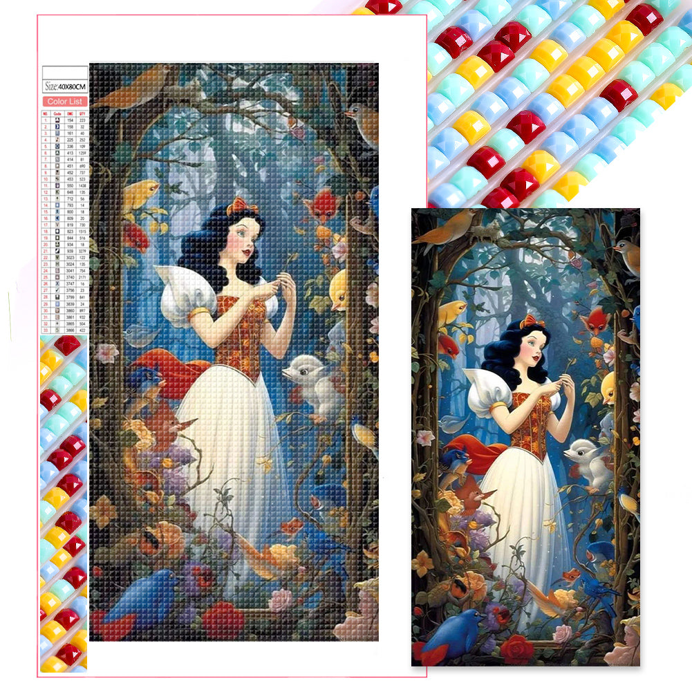 Disney Princess 40*80CM (canvas) Full Square Drill Diamond Painting