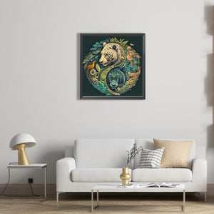 Yin Yang Tiger 50*50CM (canvas) Full Square Drill Diamond Painting