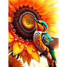 Load image into Gallery viewer, Sunflowers And Hummingbirds 30*40CM (canvas) Full Round Drill Diamond Painting
