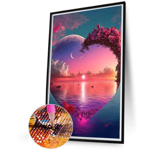 Love Dream Rose Sea 40*60CM (canvas) Full AB Round Drill Diamond Painting