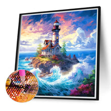 Load image into Gallery viewer, Sea Lighthouse 40*40CM (canvas) Full Round Drill Diamond Painting
