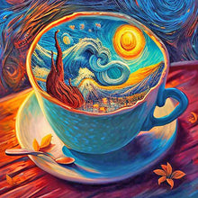 Load image into Gallery viewer, Starry Sky Coffee 40*40CM (canvas) Full Round Drill Diamond Painting
