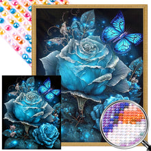 Load image into Gallery viewer, Blue Fantasy Rose 40*50CM (canvas) Full AB Round Drill Diamond Painting
