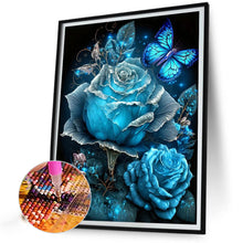 Load image into Gallery viewer, Blue Fantasy Rose 40*50CM (canvas) Full AB Round Drill Diamond Painting
