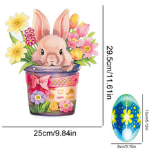 Load image into Gallery viewer, DIY Diamond Painting Desktop Ornaments Kit for Office Decor (Easter Egg Bunny)
