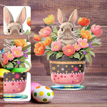 Load image into Gallery viewer, DIY Diamond Painting Desktop Ornaments Kit for Office Decor (Easter Egg Bunny)
