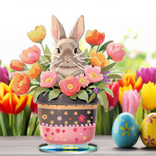 Load image into Gallery viewer, DIY Diamond Painting Desktop Ornaments Kit for Office Decor (Easter Egg Bunny)
