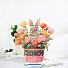 Load image into Gallery viewer, DIY Diamond Painting Desktop Ornaments Kit for Office Decor (Easter Egg Bunny)
