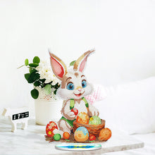 Load image into Gallery viewer, DIY Diamond Painting Desktop Ornaments Kit for Office Decor (Easter Egg Bunny)
