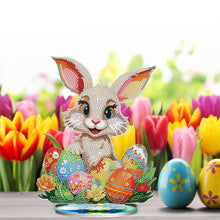 Load image into Gallery viewer, DIY Diamond Painting Desktop Ornaments Kit for Office Decor (Easter Egg Bunny)
