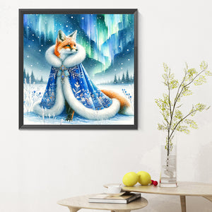 Aurora Fox 30*30CM (canvas) Full Round Drill Diamond Painting