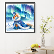 Load image into Gallery viewer, Aurora Fox 30*30CM (canvas) Full Round Drill Diamond Painting
