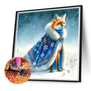 Aurora Fox 30*30CM (canvas) Full Round Drill Diamond Painting