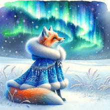 Load image into Gallery viewer, Aurora Fox 30*30CM (canvas) Full Round Drill Diamond Painting
