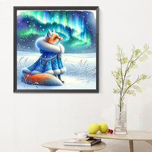 Load image into Gallery viewer, Aurora Fox 30*30CM (canvas) Full Round Drill Diamond Painting
