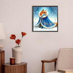 Aurora Fox 30*30CM (canvas) Full Round Drill Diamond Painting