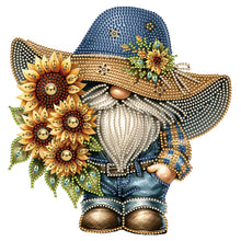 Load image into Gallery viewer, Sunflower Cowboy Goblin 30*30CM (canvas) Partial Special-Shaped Drill Diamond Painting
