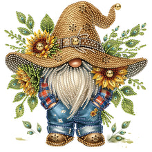 Load image into Gallery viewer, Sunflower Cowboy Goblin 30*30CM (canvas) Partial Special-Shaped Drill Diamond Painting
