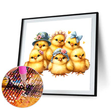 Load image into Gallery viewer, Easter Chick Bunny 30*30CM (canvas) Full Round Drill Diamond Painting
