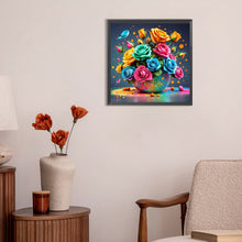 Load image into Gallery viewer, Colorful Love Roses 30*30CM (canvas) Full Round Drill Diamond Painting
