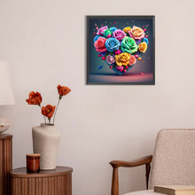 Load image into Gallery viewer, Colorful Love Roses 30*30CM (canvas) Full Round Drill Diamond Painting
