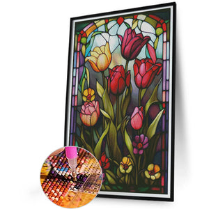 Tulip 40*60CM (canvas) Full Round Drill Diamond Painting