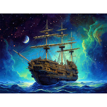 Load image into Gallery viewer, Sea Sailing Boat 40*30CM (canvas) Full Round Drill Diamond Painting
