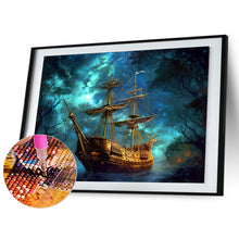 Load image into Gallery viewer, Sea Sailing Boat 40*30CM (canvas) Full Round Drill Diamond Painting
