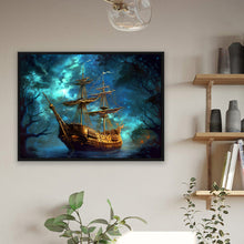 Load image into Gallery viewer, Sea Sailing Boat 40*30CM (canvas) Full Round Drill Diamond Painting
