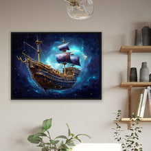 Load image into Gallery viewer, Sea Sailing Boat 40*30CM (canvas) Full Round Drill Diamond Painting
