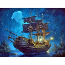 Load image into Gallery viewer, Sea Sailing Boat 40*30CM (canvas) Full Round Drill Diamond Painting
