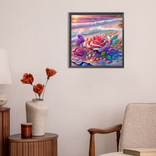 Load image into Gallery viewer, Colorful Beach With Roses 30*30CM (canvas) Full Round Drill Diamond Painting
