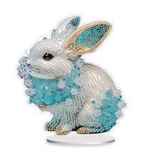 Load image into Gallery viewer, Chinese Zodiac Rabbit Diamond Painting Desktop Ornament for Office Desktop Decor
