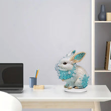 Load image into Gallery viewer, Chinese Zodiac Rabbit Diamond Painting Desktop Ornament for Office Desktop Decor
