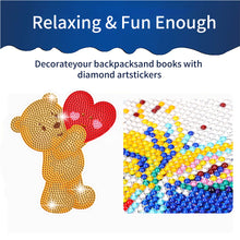 Load image into Gallery viewer, 6 Pcs Valentine Diamond Painting Sticker Gem Sticker for Boy Girls Gift (Bear)

