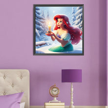 Load image into Gallery viewer, Mermaid Princess Ariel 50*50CM (canvas) Full Round Drill Diamond Painting
