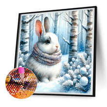 Load image into Gallery viewer, Snow Bunny 30*30CM (canvas) Full Round Drill Diamond Painting
