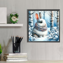 Load image into Gallery viewer, Snow Bunny 30*30CM (canvas) Full Round Drill Diamond Painting
