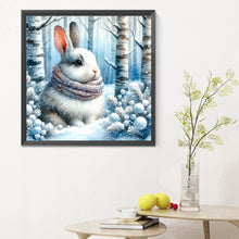 Load image into Gallery viewer, Snow Bunny 30*30CM (canvas) Full Round Drill Diamond Painting
