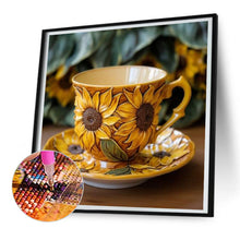 Load image into Gallery viewer, Sunflower Tea Set 30*30CM (canvas) Full Round Drill Diamond Painting
