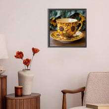 Load image into Gallery viewer, Sunflower Tea Set 30*30CM (canvas) Full Round Drill Diamond Painting
