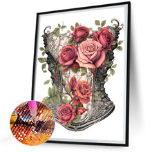 Load image into Gallery viewer, Tight Rose Corset 30*40CM (canvas) Full Round Drill Diamond Painting
