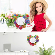 Load image into Gallery viewer, Heart Wreath DIY Special Shaped Diamond Painting Mirror for Beginner Kid Adult
