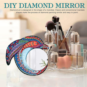 Special Shaped Diamond Painting Makeup Mirror Kit Dolphin Crystal Diamond Mirror